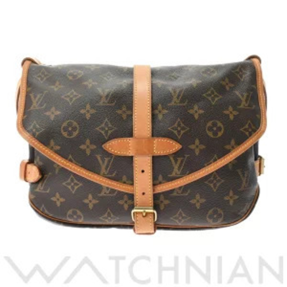 Louis Vuitton Monogram Saumur Brown Canvas Shoulder Bag